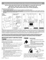 Frigidaire FPCF3091LFD Guía de instalación