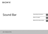 Sony HT-CT370 El manual del propietario