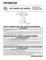 Hitachi DS14DSFL El manual del propietario
