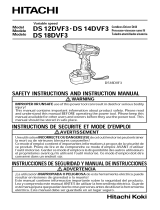 Hitachi DS18DVF3 El manual del propietario