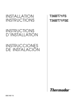 Thermador T36BT71FS/08 Guía de instalación