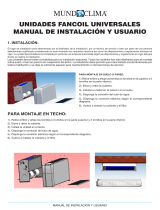 mundoclima Series MUC-CE/SE4 “Universal Fancoil ” Guía de instalación