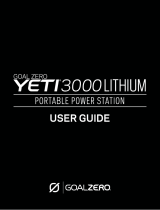 Goal Zero Yeti 3000 Lithium Guía del usuario