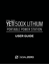 Goal Zero Yeti 500X Guía del usuario