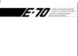 Yamaha E-70 El manual del propietario