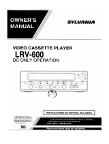 Sylvania LRV-600 Manual de usuario