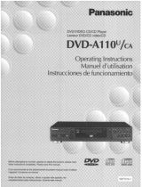 Panasonic DVDA110CA - DIGITAL VIDEO DISC Operating Instructions Manual