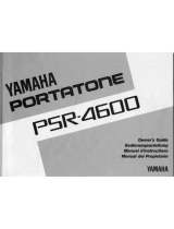 Yamaha Portatone PSR-4600 El manual del propietario
