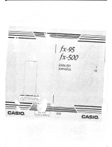 Casio FX-500 Manual de usuario