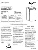 Sanyo SR-2570W - 2.5 cu. Ft. Refrigerator Manual de usuario