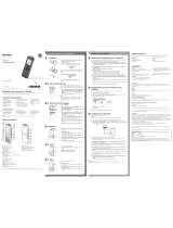 Sony ICD-PX333F Guía de inicio rápido