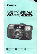 Canon Sure shot 80 tele Instructions Manual