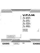 Casio V.P.A.M. fx-991s Manual de usuario