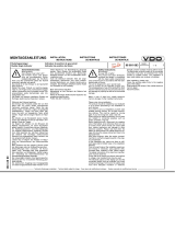 VDO RUDDER ANGLE INDICATOR Installation Instructions Manual