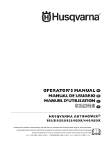 Husqvarna 315, 320 Manual de usuario