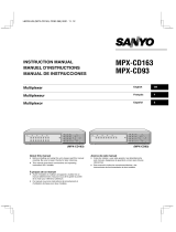 Sanyo MPX-CD93 Manual de usuario