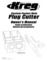 Kreg Custom Pocket-Hole Plug Cutter Manual de usuario