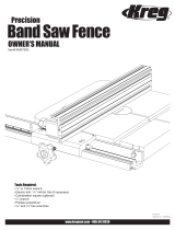 Kreg Precision Band Saw Fence Manual de usuario