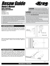 Kreg 7″ Resaw Guide Manual de usuario