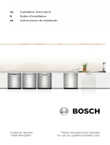 Bosch SHVM88Z73N Guía de instalación