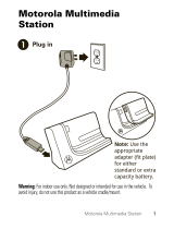 Motorola multimedia station Manual de usuario