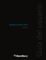 Blackberry PlayBook Tablet v2.1 Guía del usuario