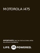 Motorola i475 Manual de usuario
