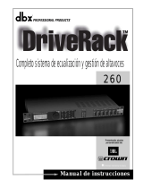 dbx DriveRack 260 El manual del propietario