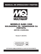 MQ Multiquip GAW135H Instrucciones de operación