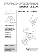 Pro-Form 380 Zlx Bike El manual del propietario