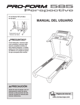 Pro-Form 585 Perspective Treadmill El manual del propietario
