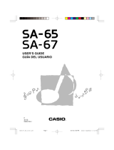 Casio SA-65 Manual de usuario