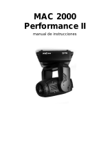 Martin Professional MAC 2000 Performance II Manual de usuario