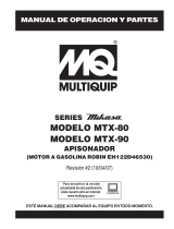 MULTIQUIP MTX-90 Instrucciones de operación