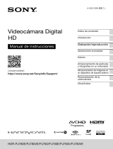 Sony HDR-PJ780E Manual de usuario