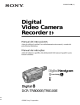 Sony DCR-TR8000E Manual de usuario