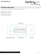 StarTech.com USB 2.0 Panel Mount Cable A / A El manual del propietario