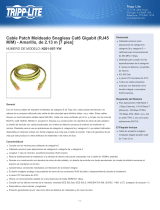 Tripp Lite Cat6 Gigabit Snagless Molded Patch Cable (RJ45 M/M) - Yellow, 7-ft. Ficha de datos