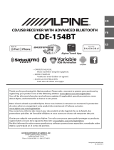 Alpine CDE-154BT El manual del propietario