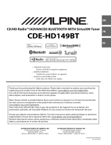 Alpine CDE-HD149BT El manual del propietario