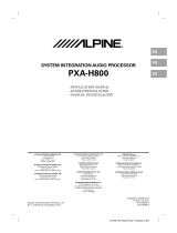 Alpine PXA-H800 Manual de usuario