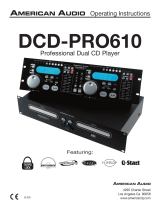 American Audio DCD-PRO610 Manual de usuario