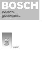 Bosch Appliances TCA 4101 UC Manual de usuario