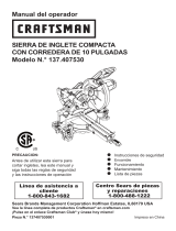Craftsman 10" Compact Sliding Compound Miter Saw El manual del propietario