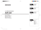 Denon AVR-391 Manual de usuario