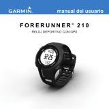 Garmin Forerunner 210 Manual de usuario