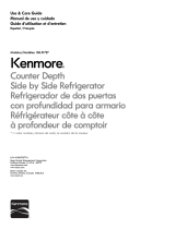 Kenmore 21 cu. ft. Counter-Depth Side-by-Side Refrigerator - Black El manual del propietario