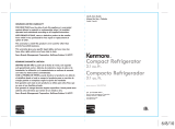 Kenmore 3.1 cu. ft. Compact Refrigerator - Stainless ENERGY STAR El manual del propietario