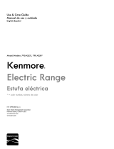 Kenmore 4.2 cu. ft. Self-Clean Drop-In Electric Range - Black Owner's Manual (Espanol)