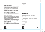 Kenmore 4.4 cu. ft. Compact Refrigerator - Black ENERGY STAR El manual del propietario